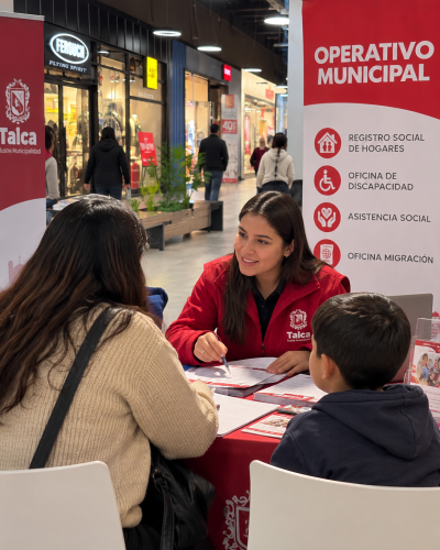 Operativo municipal en centro comercial